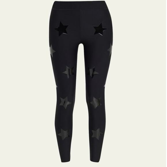 Ultracor High Lux Knockout Star Leggings in Nero/ Patent Nero SzM NWOT - Picture 2 of 10